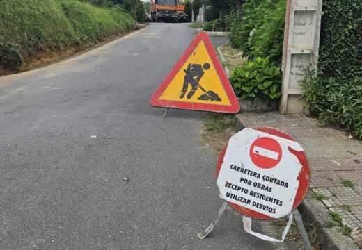 En marcha as obras de pavimentación do camiño da Areosa, en San Cidre