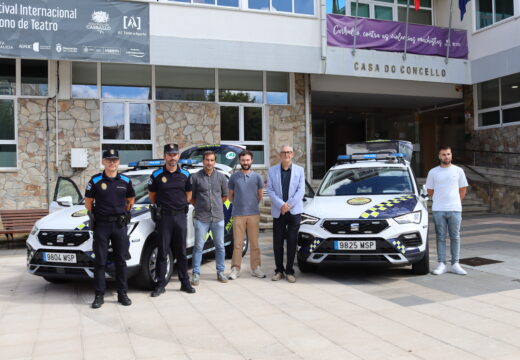 Renovados despois de catro anos os vehículos de renting da Policía Local, que incorporan novas prestacións