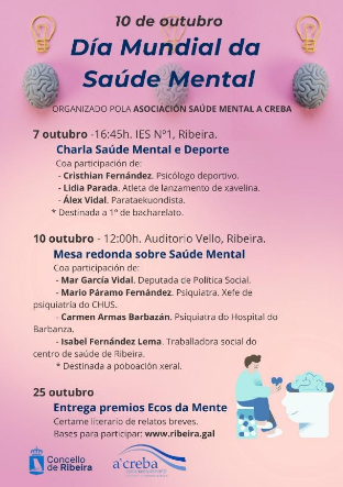 Presentación das actividades da asociación A Creba polo “Día Mundial da Saúde Mental”