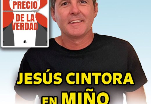 O xornalista e escritor Jesús Cintora presenta o seu último libro en Miño