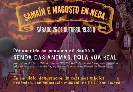 Neda prepara para o 26 de outubro unha nova edición da exitosa “Senda das ánimas” e do tradicional magosto