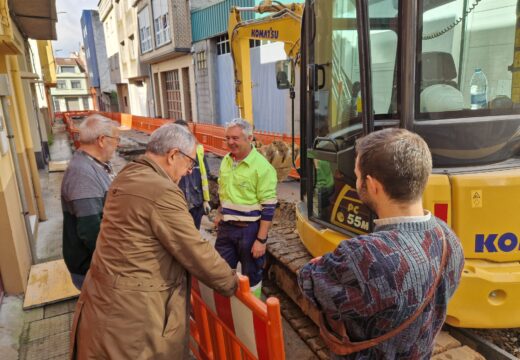 Avanzan as primeiras obras do proxecto de reurbanización da mazá integrada polas rúas Portugal, Andorra e Reus