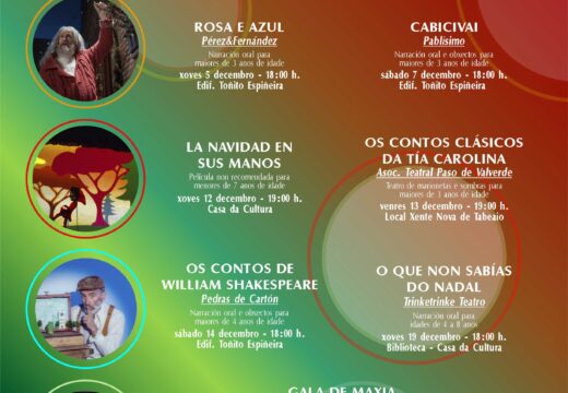 Carral organiza outra edición de ‘Papeques’ e ofrece 7 funcións de teatro, cine, contacontos e maxia para a rapazada