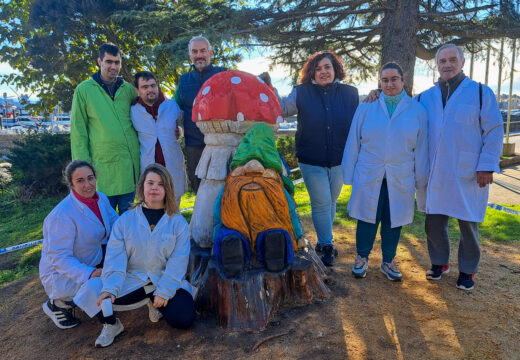 O tahumi xa loce en todo o seu esplendor á entrada do parque infantil do Castelo