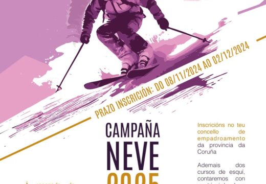 Neda abre este venres o prazo para solicitar a participación dos nenos e nenas na campaña de neve da Deputación