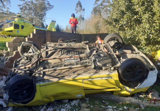 Accidente de tráfico cunha persoa falecida na N-550, á altura do concello de Ordes