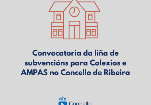 O Concello de Ribeira reforza as axudas ás ANPAs e incorpora unha nova liña de apoio aos comedores escolares