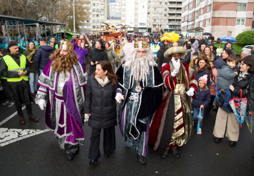 Máis de 100.000 persoas presenciaron este domingo a Cabalgata de Reis na Coruña