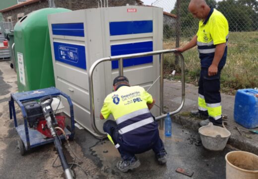 Neda estenderá a colocación de anclaxes para suxeitar e protexer os seus colectores de residuos