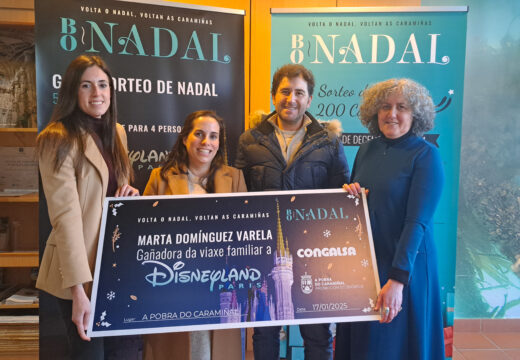 A viaxe familiar a Eurodisney no marco da campaña pobrense Volta o Nadal, voltan as Caramiñas xa ten gañadora