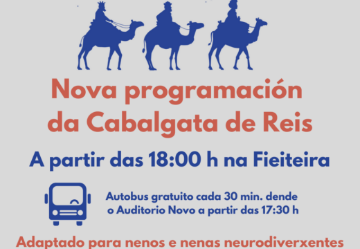 Nova programación para a Cabalgata de Reis en Ribeira