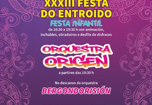 A Festa do Entroido encherá Bergondo de disfraces, música e animación o 8 de marzo