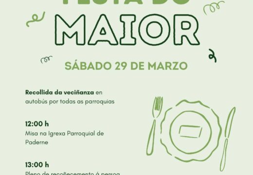 Paderne celebra a Festa do Maior o sábado 29 de marzo