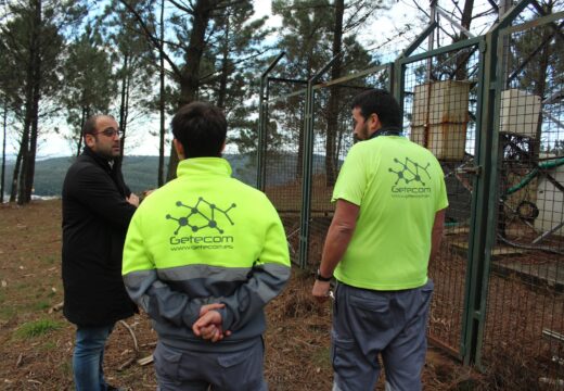 Arranxo dos sinais de T.V. no repetidor de San Alberto Ribeira, 3 de marzo de 2025