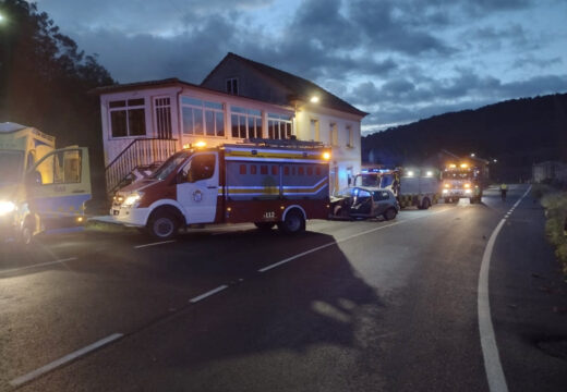 Unha persoa falecida e outra ferida nun accidente de tráfico no lugar de Viro, no concello de Outes