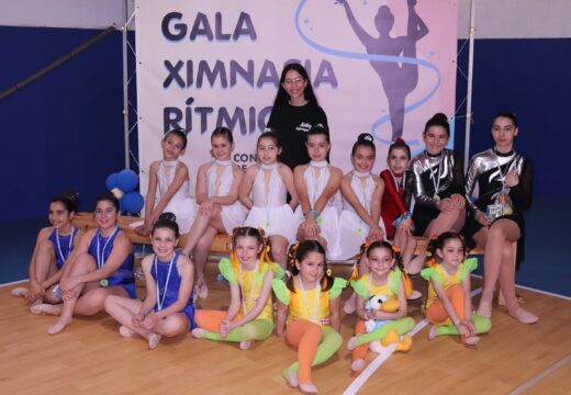 A Gala de Ximnasia Rítmica do Concello de Frades reúne a máis dun centro de nenas