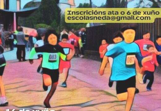 Ábrese ata o 6 de xuño o prazo para anotarse na VIII Carreira escolar Concello de Neda