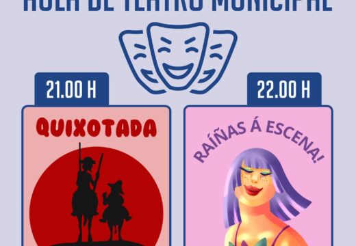 A Aula de Teatro Municipal representa “Quixotada” e “Raíñas á escena”