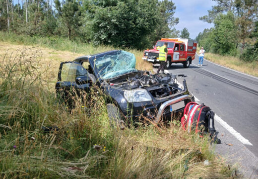Unha persoa falecida tras un accidente de tráfico na AC-400, no concello de Santa Comba