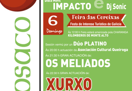 Concello e Comisión de Festas de Paiosaco presentan o cartel da Festa das Cereixas 2025