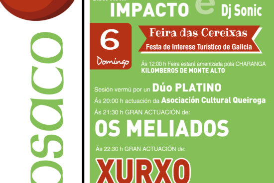 Concello e Comisión de Festas de Paiosaco presentan o cartel da Festa das Cereixas 2025