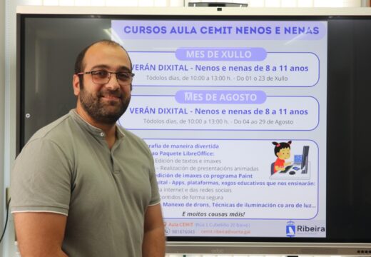 A aula CeMIT de Ribeira presenta os cursos de verán nos que destaca AI.