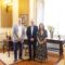 Inés Rey recibe a Juan Antonio Cuéllar, que hoxe tomou posesión do seu cargo como xerente do Consorcio para a Promoción da Música