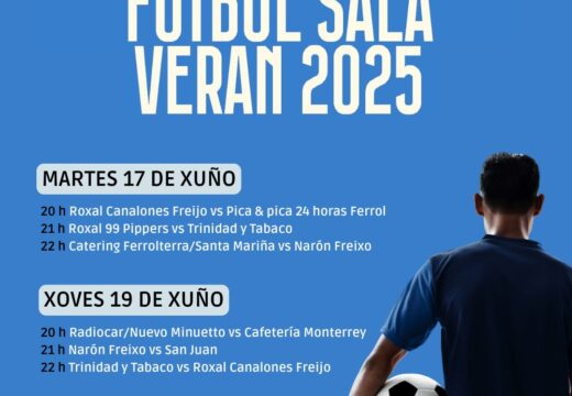 Arranca o 36 campionato de verán de fútbol sala do Roxal, co apoio do Concello de Neda