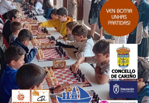 Cariño acollerá un torneo de xadrez para todas as idades o próximo 12 de xullo