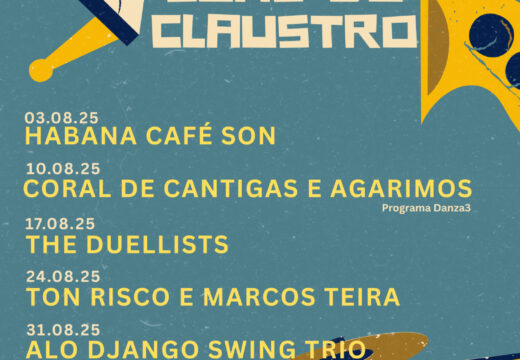 O ciclo Sons non Claustro regresa a Ortigueira para encher de música o convento durante as tardes de agosto