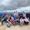 Os alcaldes de Boqueixón e Vedra visitan á rapazada do campo internacional de voluntariado “Monte Sacro”
