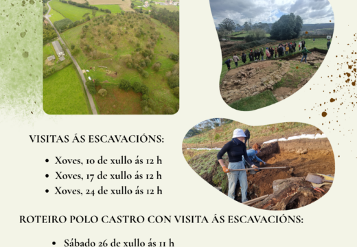 O concello organiza visitas guiadas ao Castro de Montes Claros para animar á cidadanía a coñecer o xecemento e a escavación arqueolóxica