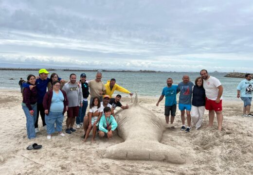 A praia do Rebalo protagonista da segunda edición da Xuntanza de Esculturas de Area