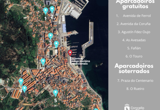 O Concello de Ribeira habilita novas prazas de estacionamento gratuítas para facer fronte á alta afluencia de visitantes e eventos