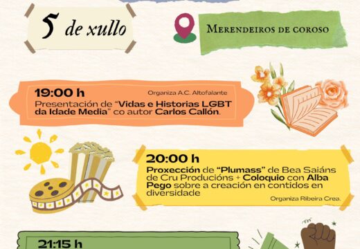 Ribeira celebrará a súa primeira romaría do Orgullo LGBT+