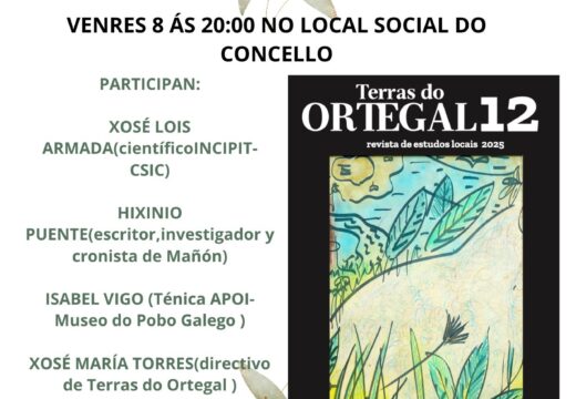 Cariño acollerá este venres a presentación do número 12 da revista Terras do Ortegal