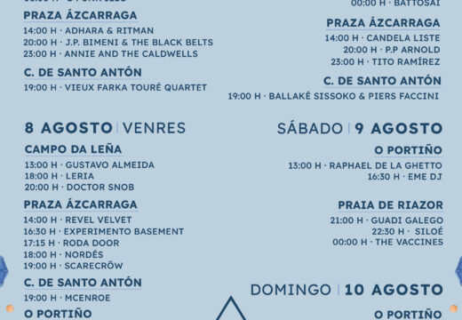 The Vaccines, Luar na Lubre, Siloé, Grande Amore, P.P. Arnold, Albert Pla, Hermana Furia ou Queralt Lahoz farán vibrar A Coruña na 38 edición do Festival Noroeste Estrella Galicia