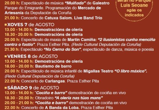 Feira Alfaroleiros en Santa Cruz, do 6 ao 10 de agosto