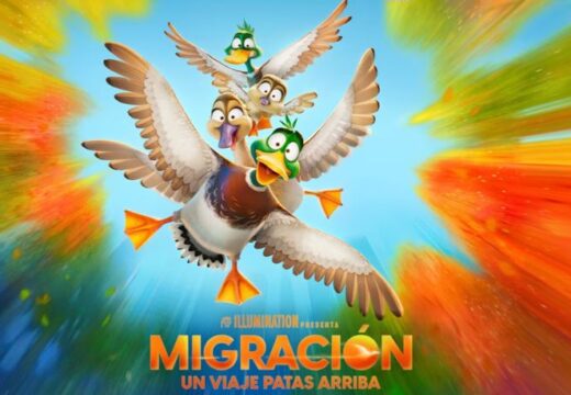 O filme de animación “Migración. Unha viaxe patas arriba” proxéctase a noite do martes na rúa Real de Neda