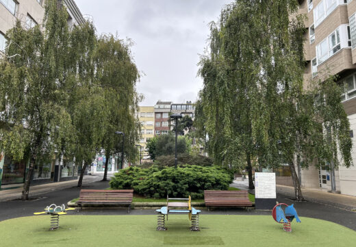 A renovación do parque infantil da praza González Dopeso, entre Catro Camiños e A Cubela, arrincará no vindeiro mes de setembro