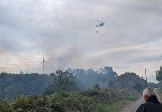 Incendio entre Xaviña e Lazo