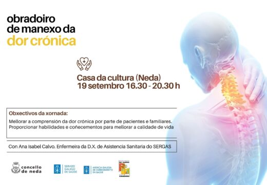 A Casa da Cultura de Neda acolle este venres un obradoiro sobre manexo da dor crónica