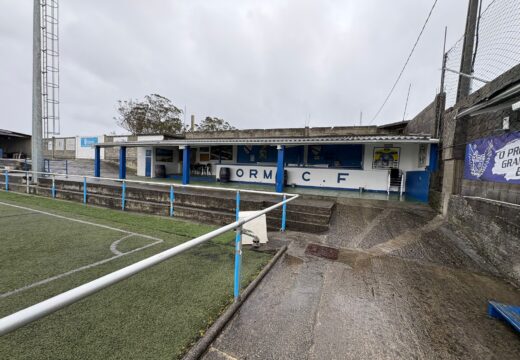 O Concello dá comezo á reforma da cantina do campo de fútbol do Cairo, en Corme-Porto