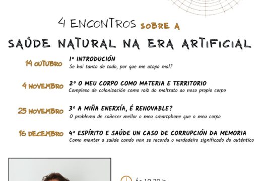 As Bibliotecas de Carballo poñen en marcha un ciclo de talleres sobre saúde natural con Alejandro Castro para mellorar a nosa calidade de vida na era artificial
