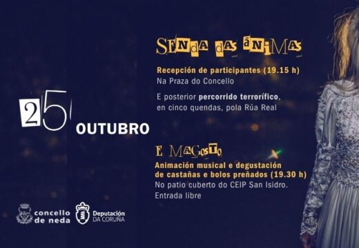 Dobre cita festiva este sábado en Neda coa “Senda das ánimas” e co magosto