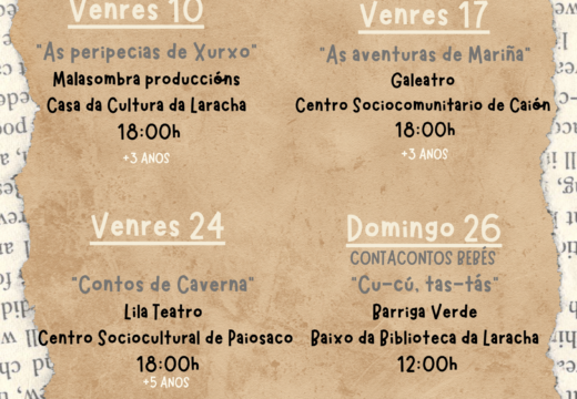 Outono de Contos regresa en outubro para promocionar a lectura entre o público infantil