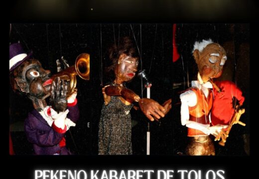 A música e o humor chegan a Muxía co espectáculo familiar Pekeno Kabaret de Tolos, de Títeres Alakrán