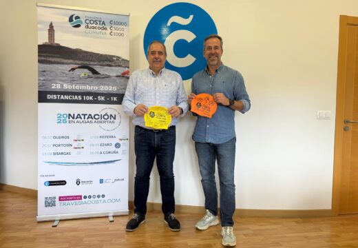 A cidade acollerá este domingo a VIII edición da Travesía Costa Coruña, con probas de 1.000, 5.000 e 10.000 metros de natación en augas abertas