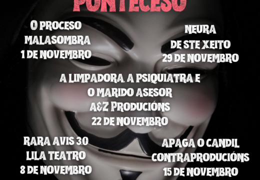 O XXXII Ciclo de Teatro de Ponteceso encherá o outono de humor, reflexión e talento galego