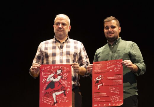 O Teatro Rosalía de Castro acollerá este domingo o inicio da XX edición do Ciclo de Coros Galegos